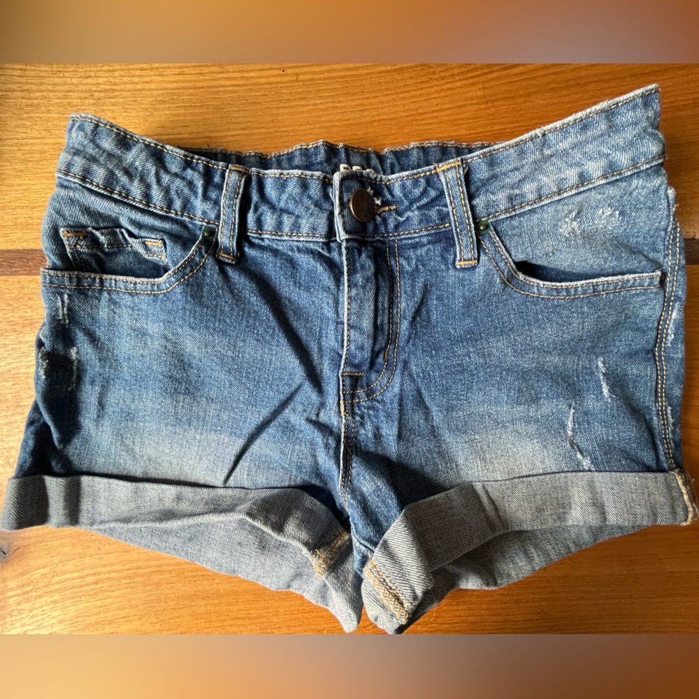 BDG Mid Rise Shortie Jean Shorts